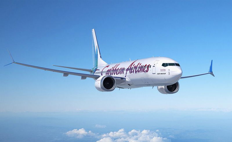 caribbean airlines 737 max8 render 1