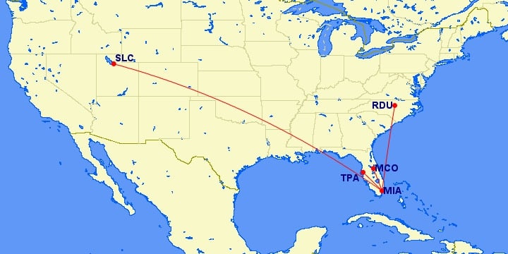delta miami routes 1