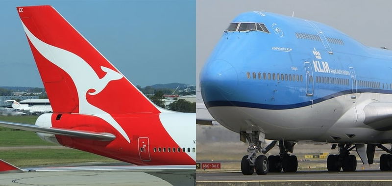 klm qantas 747 1