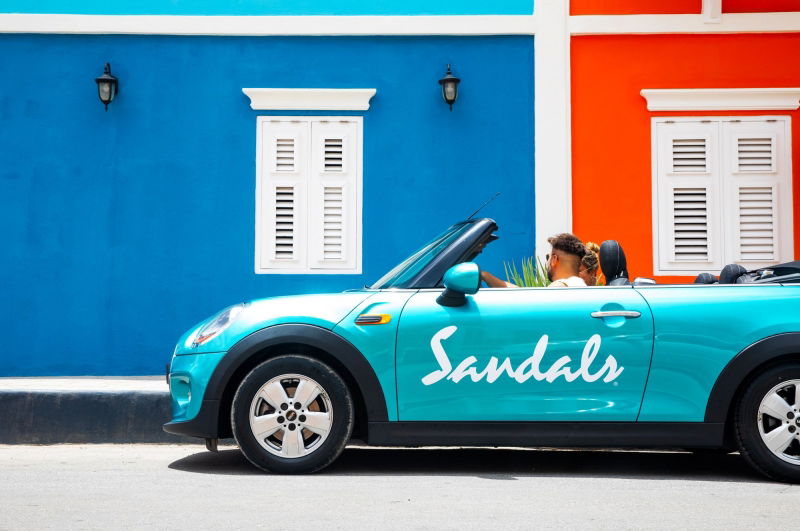 sandals curacao car