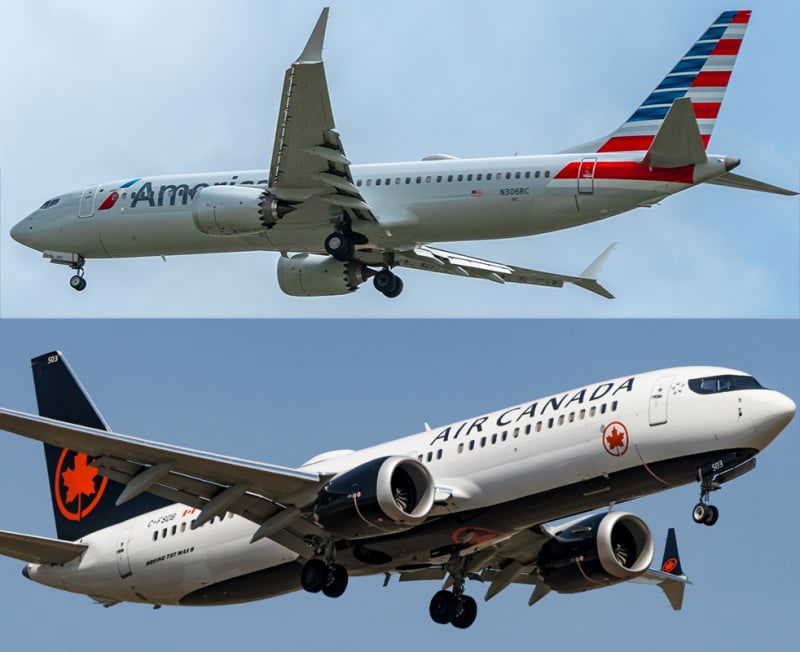 737 max 8 america air canada
