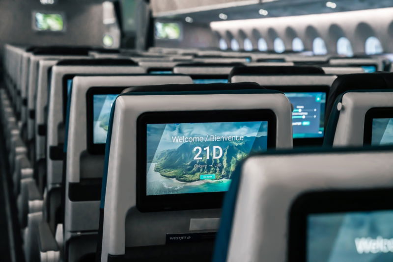 westjet 787 cabin