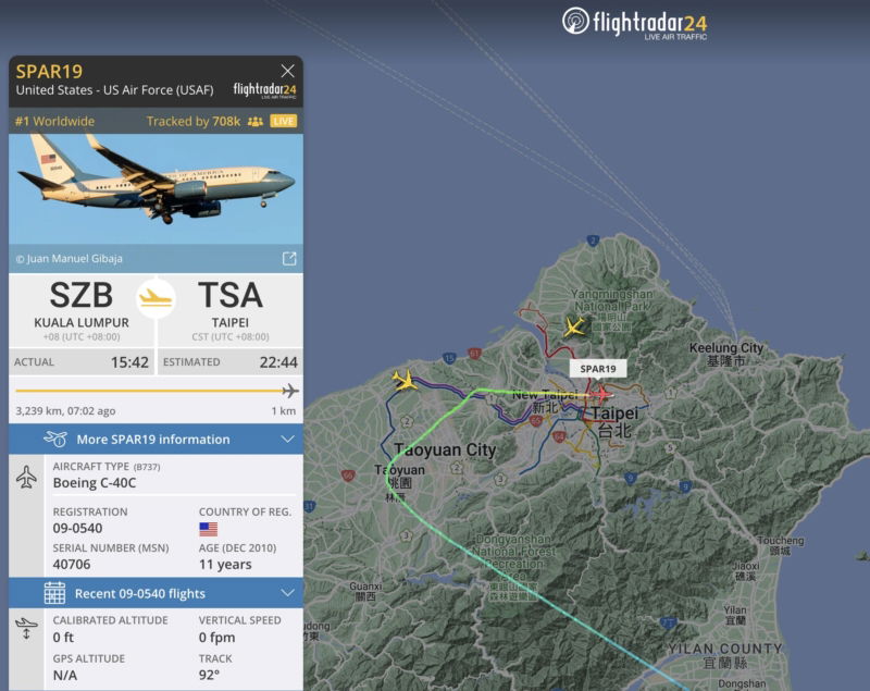 Boeing C-40B Clipper 09-0540 FlightRadar24