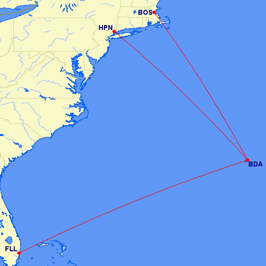 bermudair map