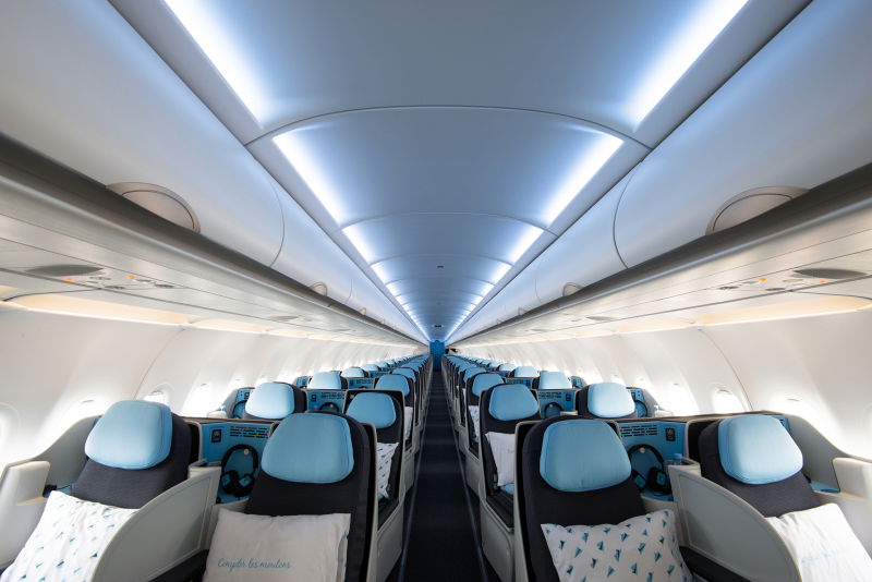 La Compagnie Airbus A321neo Cabin