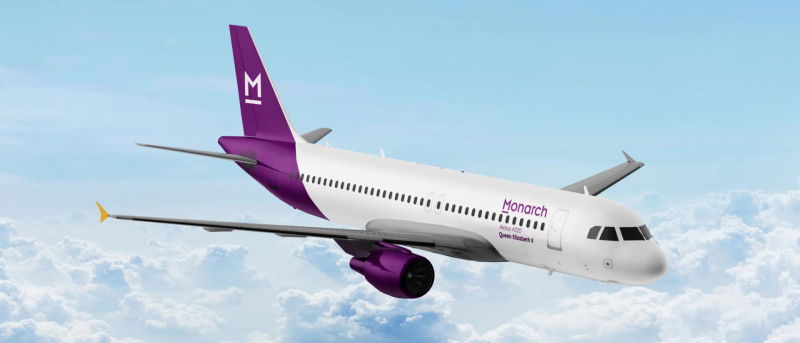 Monarch Airlines Airbus A320 Render