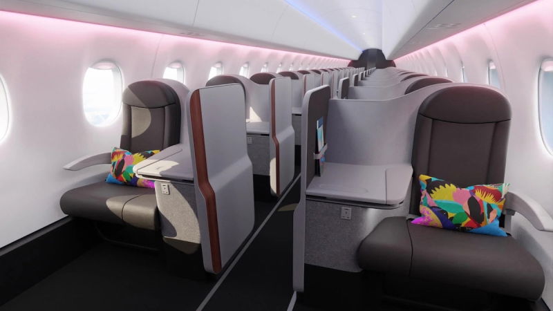 BermudAir Embraer E175 Cabin