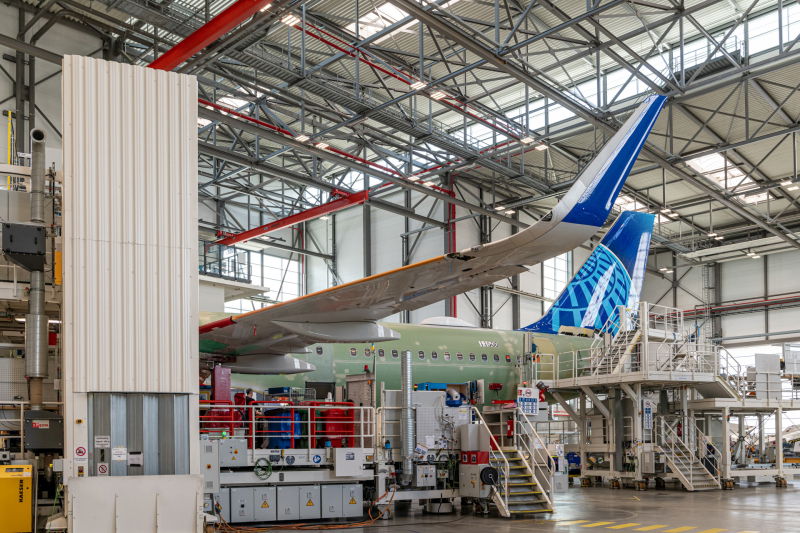 United Airbus A321neo production line