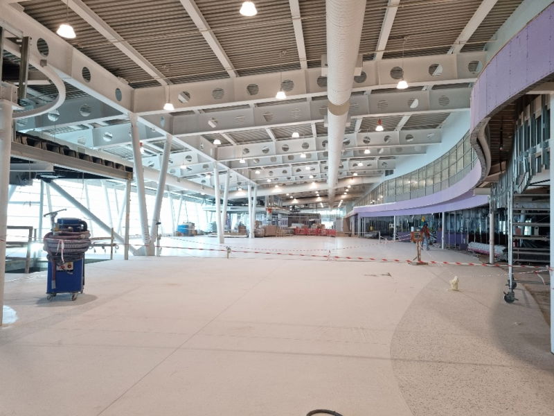 princess juliana airport departure construction 01