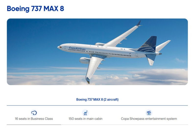 copa 737 max 8 september launch