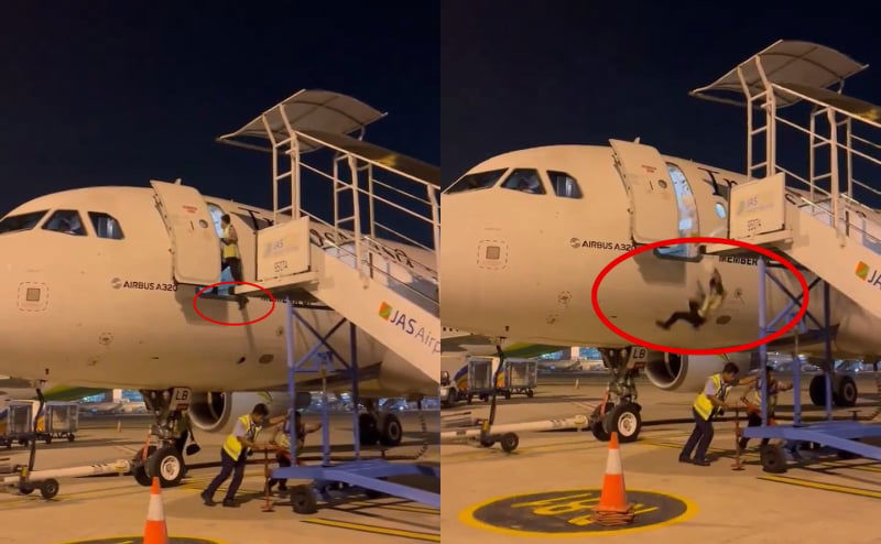 transnusa airlines injured agent