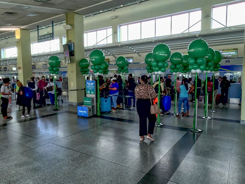 frontier airlines launch piarco01