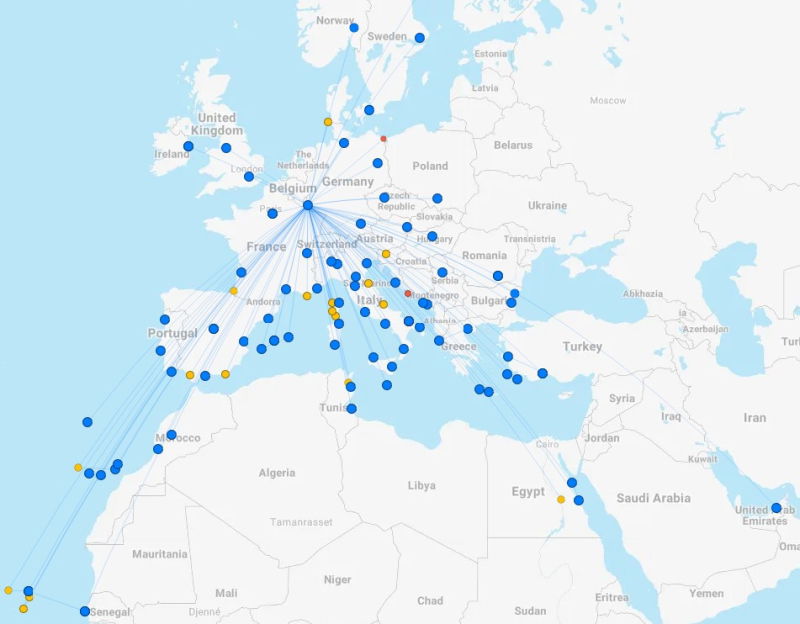 luxair routes