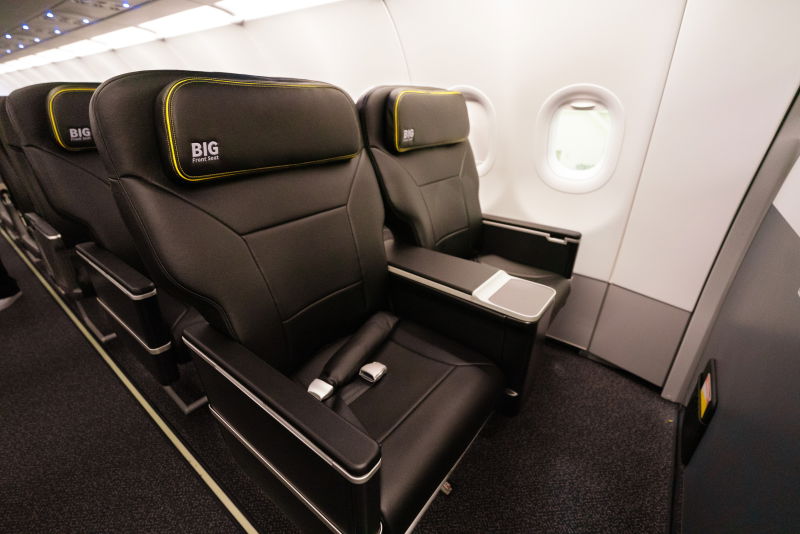 spirit airlines big front seat