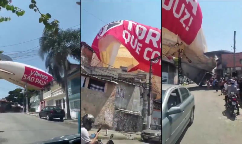 blimp crash sao paulo