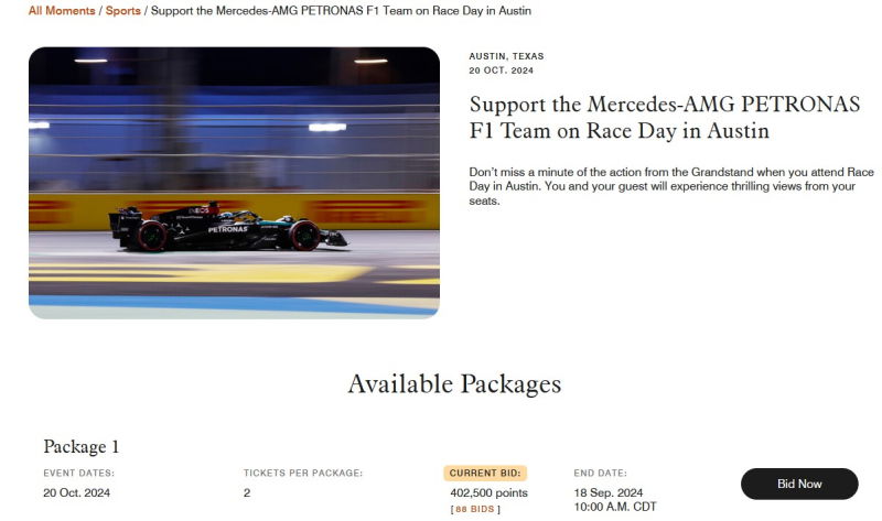 marriott bonvoy moments f1 austin