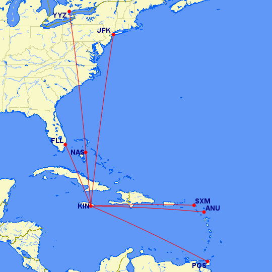 caribbean airlines kin operations dec 2024