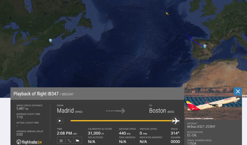 iberia airbus a321xlr first transatlantic