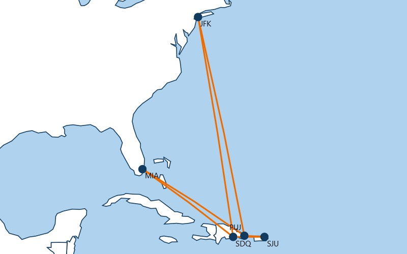 arajet us routes