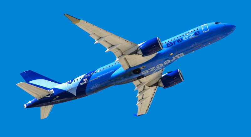 breeze airways airbus a220 300